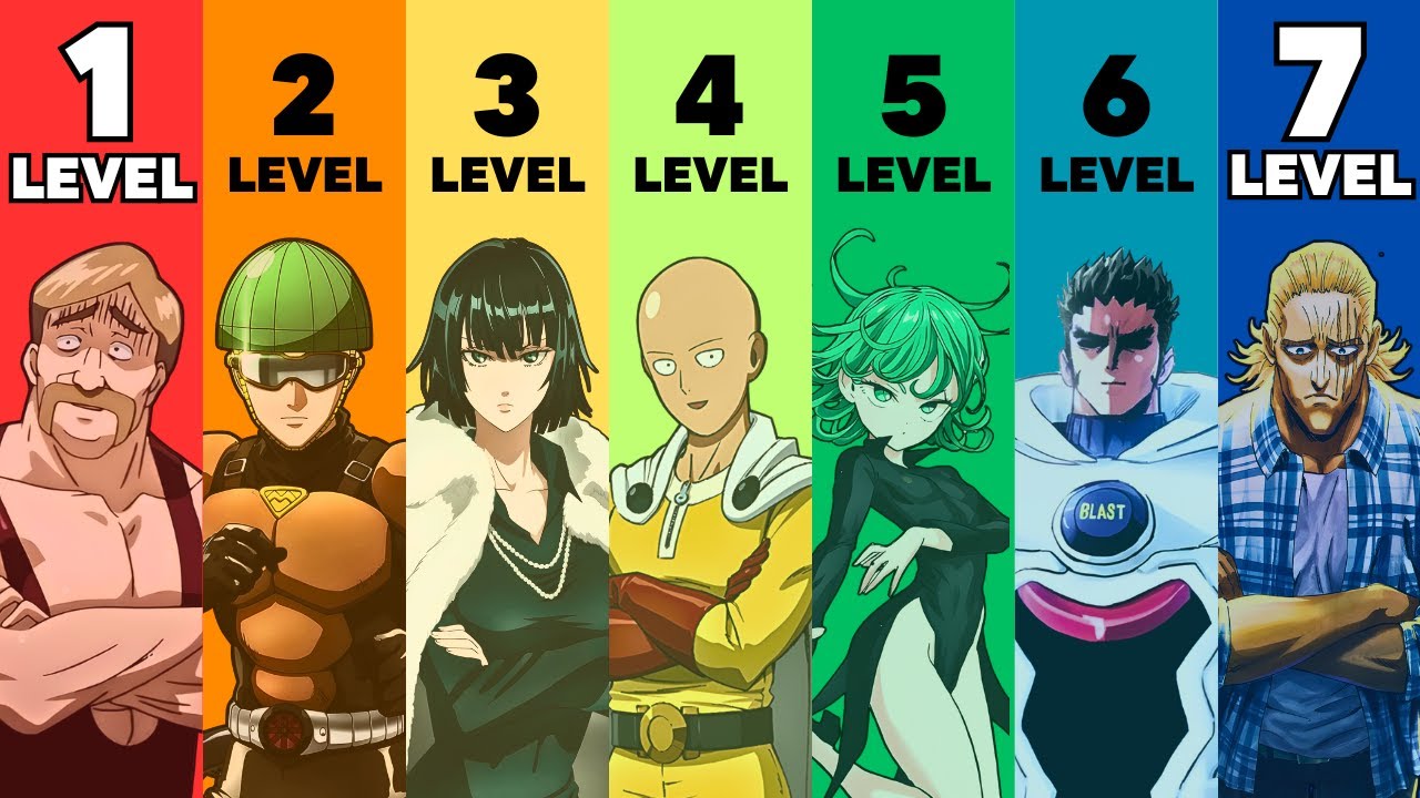 The 7 Levels of Hero in One Punch Man