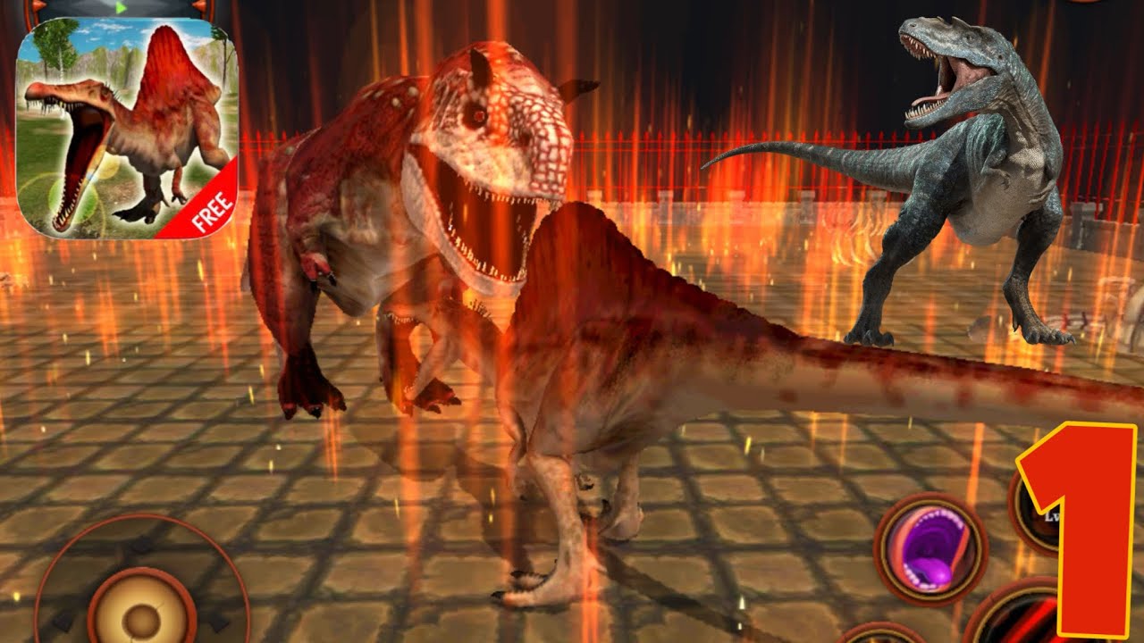 Spinosaurus Simulator Gameplay Walkthrough Guide | T-Rex Game | Animal Simulator | Mobile Games