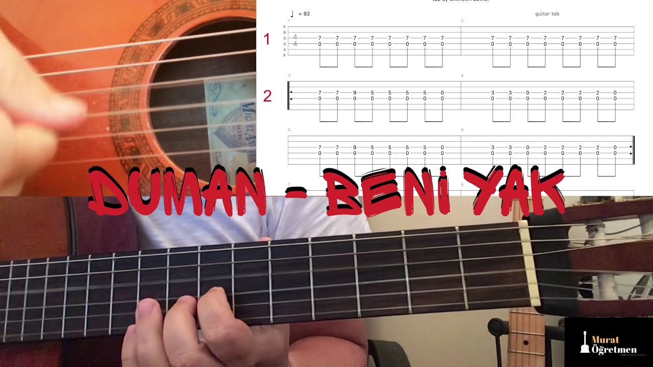 Duman Beni Yak Nasıl Çalınır? | Orjinal Ton | Online Gitar