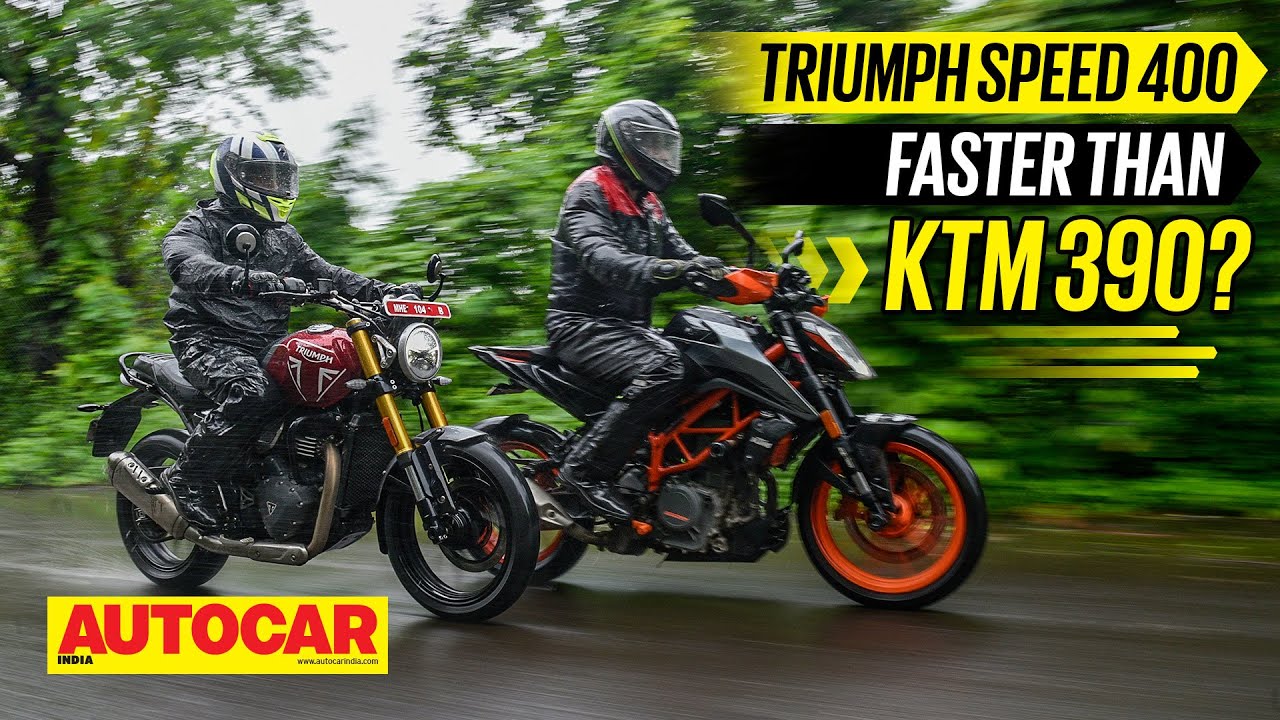 Triumph Speed 400 vs KTM 390 Duke comparison | Is the Triumph quicker? | Autocar India