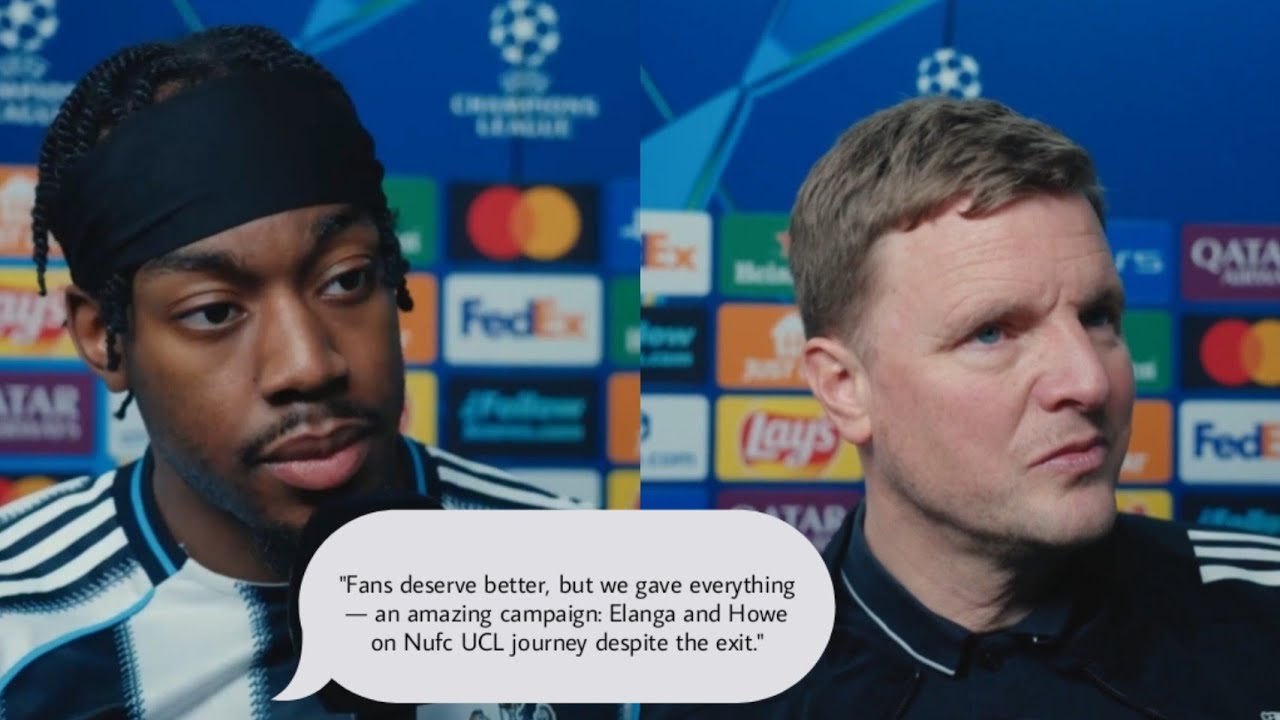DISAPPOINTED AS A GROUP! ANTHONY ELANGA & HOWE ON 7-2 NOU CAMP DEFEAT  | Barcelona 7-2 Newcastle UCL