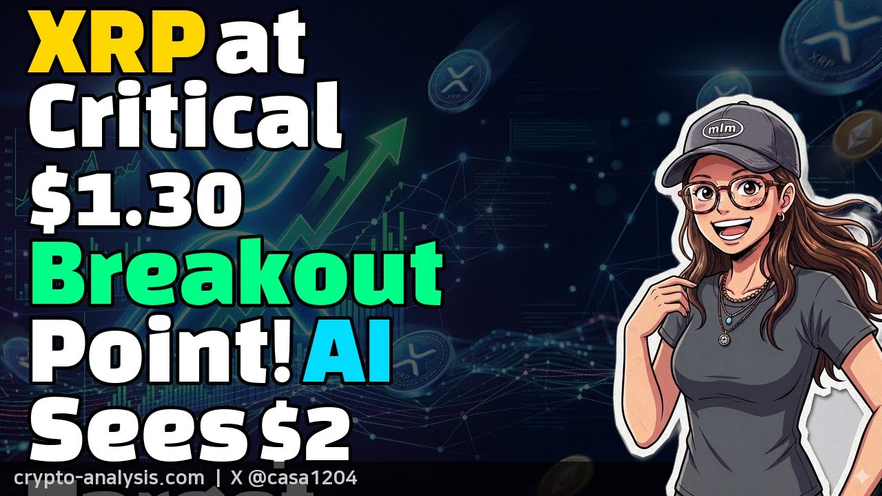 XRP at Critical $1.30 Breakout Point!  AI Sees $2 Target (2026-06-18)