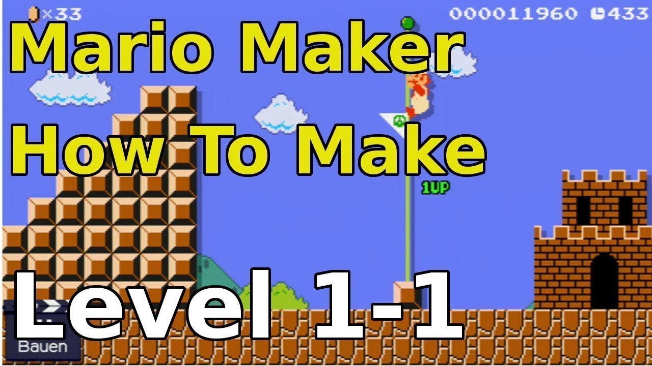 Mario Maker How to Make Super Mario Bros Level 1-1