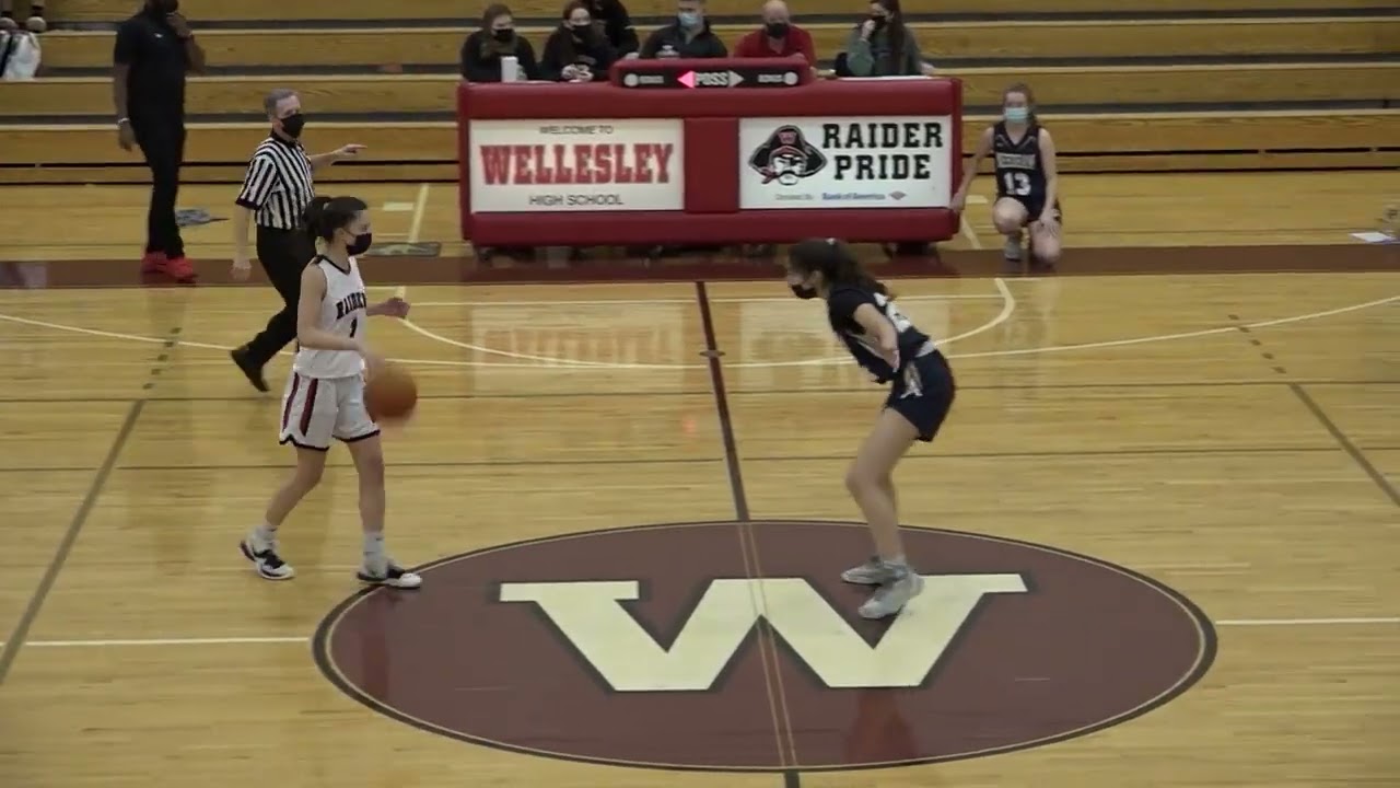 Needham Girls basketball at wellesley 2022