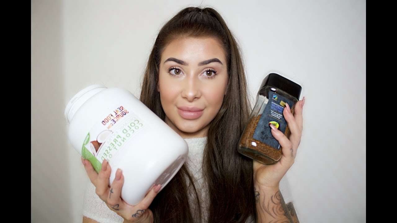 WEIRD BEAUTY TRENDS l COFFEE & COCONUT OIL GLOWING SKIN MASK