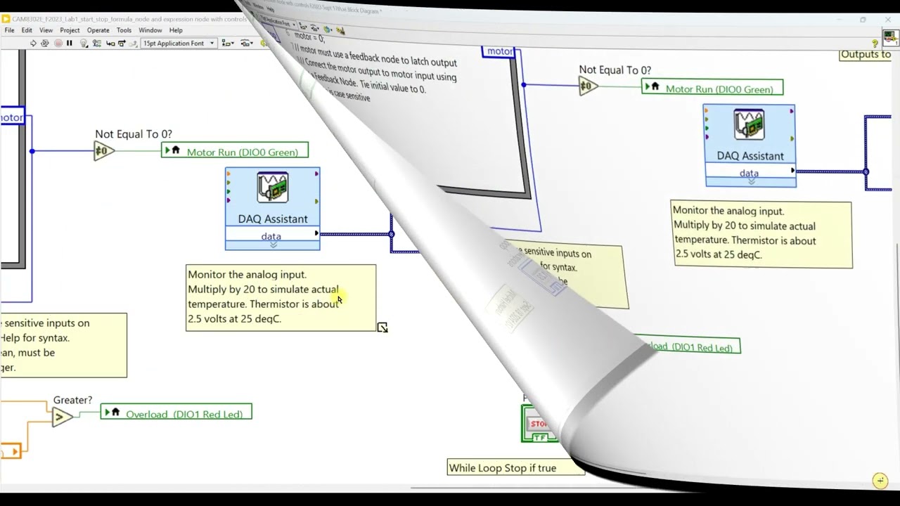 LabVIEW Lab 1 Part 2 CAM8302E