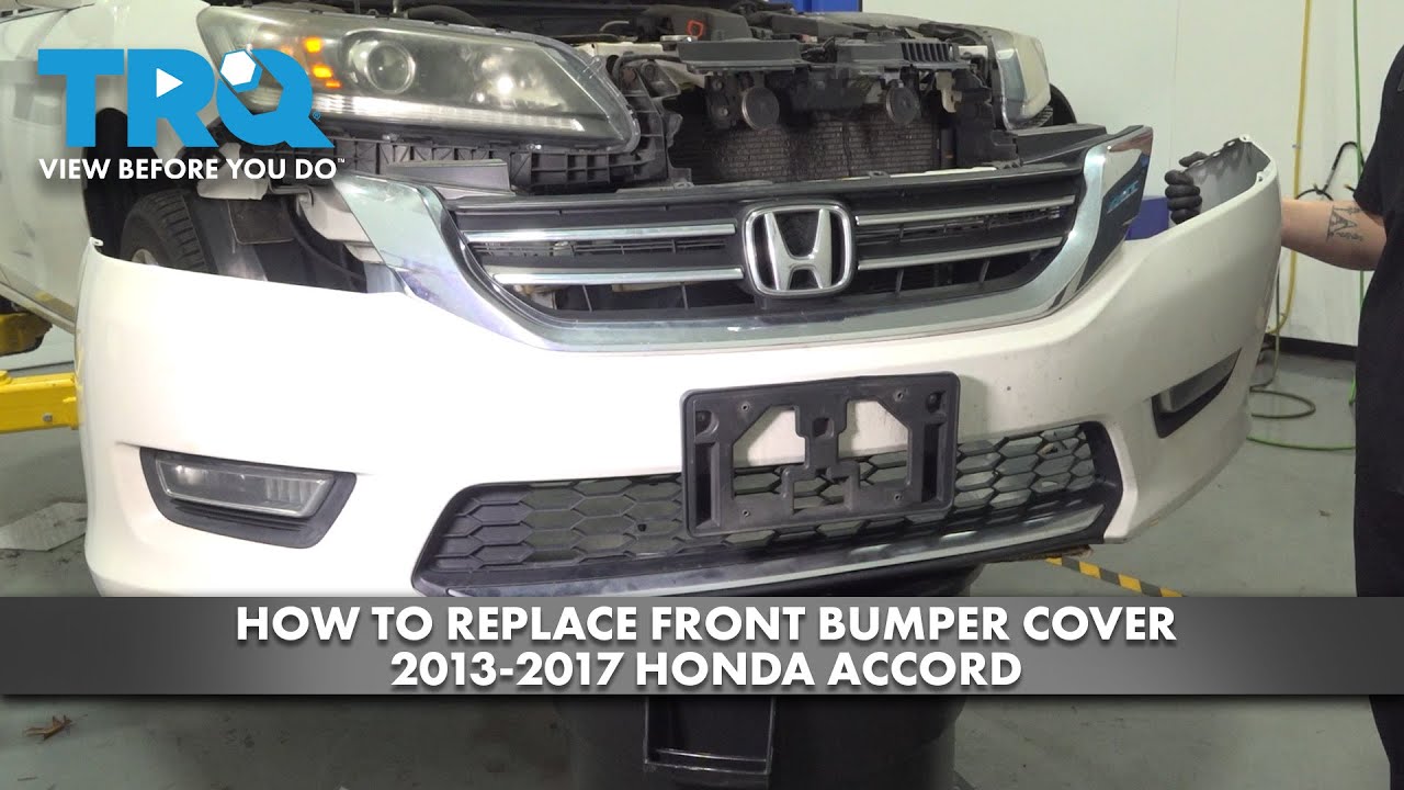Как заменить передний бампер на Honda Accord 2013-2017