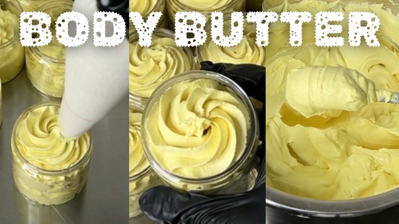 Making Whipped TURMERIC BODY BUTTER W/RECIPE Natural Skincare
