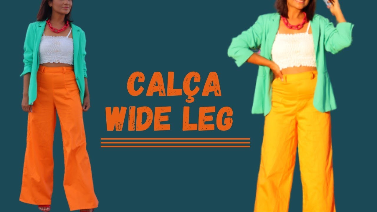 COMO FAZER CALÇA WIDE LEG Muito Fácil