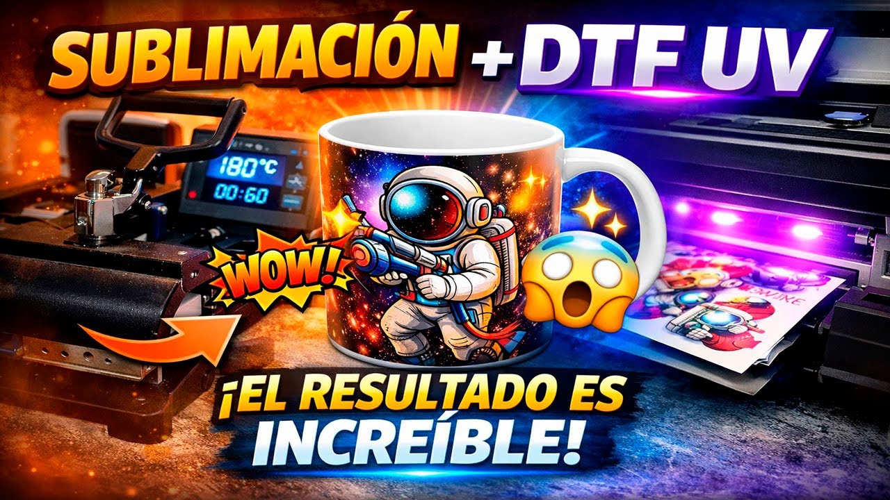 Combinando Sublimación y DTF UV: El resultado es increíble