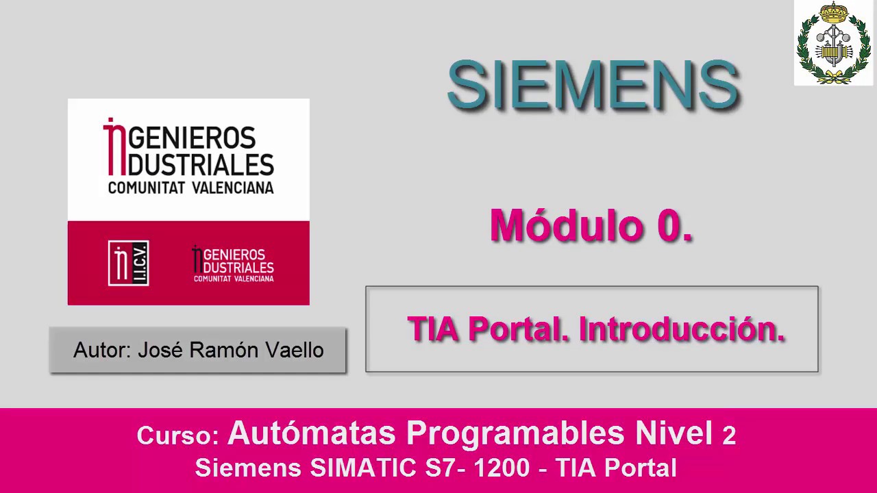 Introducción TIA Portal. Siemens S1200