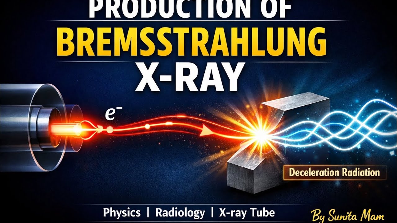 Bremsstrahlung X-ray Production kaise hota hai in hindi | by Sunita mam@Radiologynexusclass 