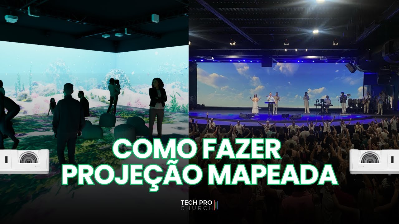 3 Passos para Criar uma Projeção Gigante e Profissional com Blending – Curso para Iniciantes