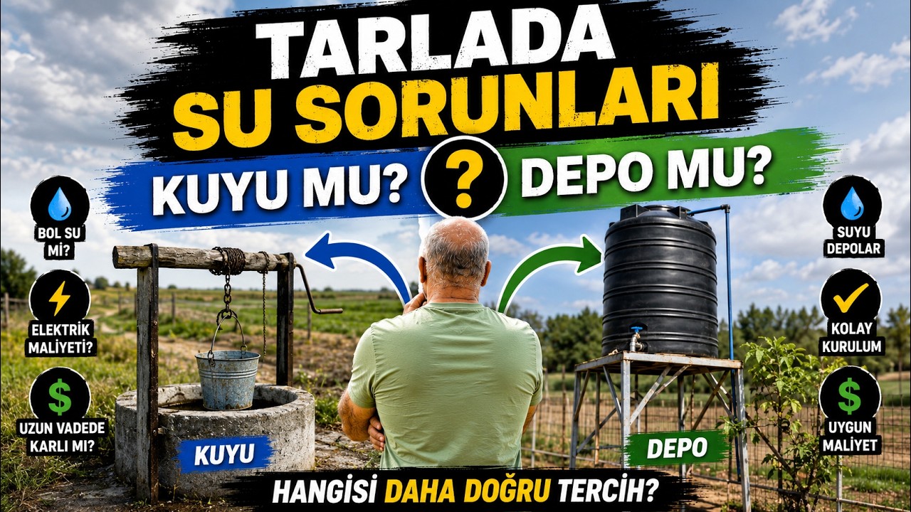 Tarlada Su Sorunları - Kuyu mu? Depo mu?