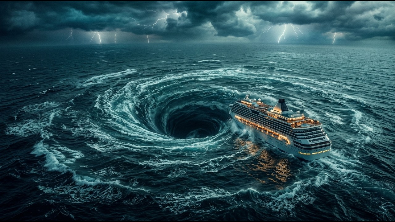 Royal Caribbean Super ship Caught in Massive Ocean Vortex | Realistic Disaster Simulation (4K)