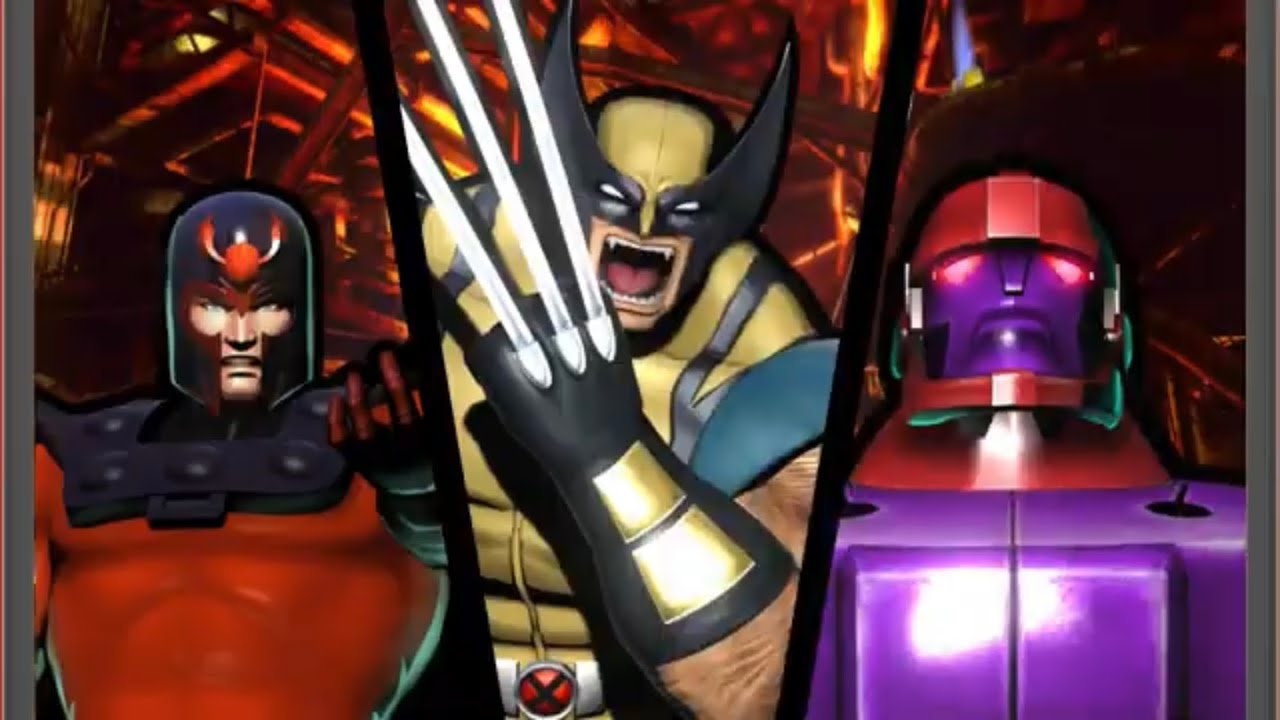 Ultimate Marvel vs Capcom 3: Wolverine, Magneto, and Sentinel arcade playthrough