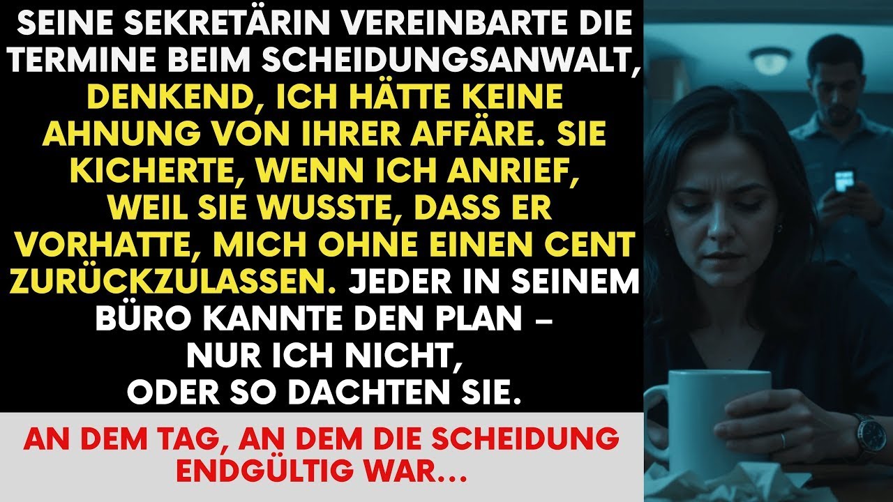 Er betrog mich mit seiner Sekretärin und wollte mich ruinieren – doch ich hatte einen Plan