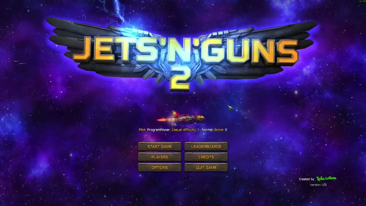 Jets'n'Guns 2 Intro screen