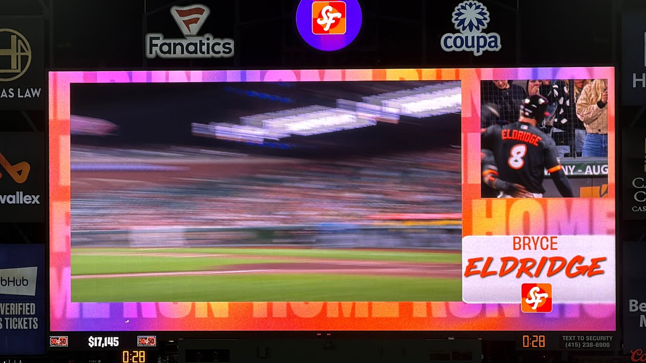 Bryce Eldridge 2-Run Shot to trail the Brewers 7/27/26