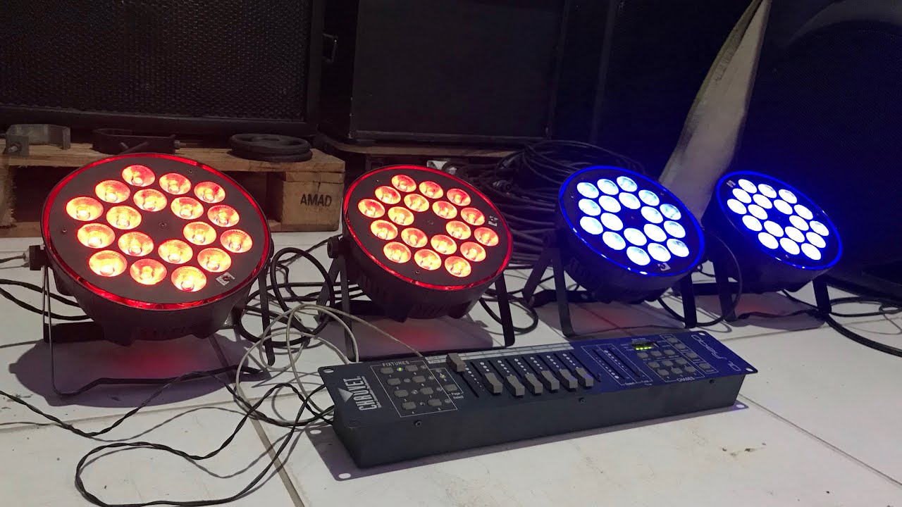 Aprenda o básico de como controlar os leds na mesa DMX..
