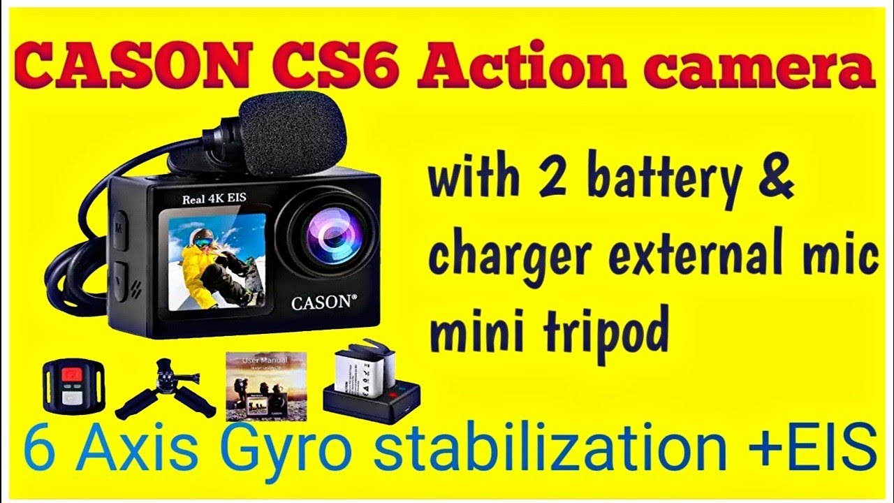 Best action camera under 10000   | cason cs 6 4k action camera with external mic| CASON CS6 REVIEW
