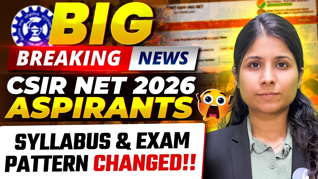 CSIR NET Chemistry Syllabus Change Proposal &ndash; Big Update!