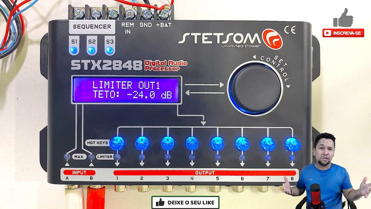 PROCESSADOR STX 2448 2848 DICA RÁPIDA - LIMITER ATAACK + RELEASE +AUDIO #somautomotivo