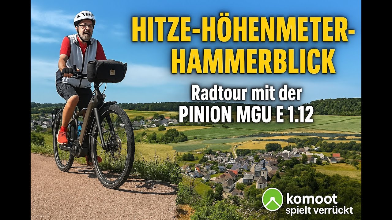 Hitze - Höhenmeter - Hammerblick          #PinionMGU#Komoot#ebike#mitech #RadtourDeutschland