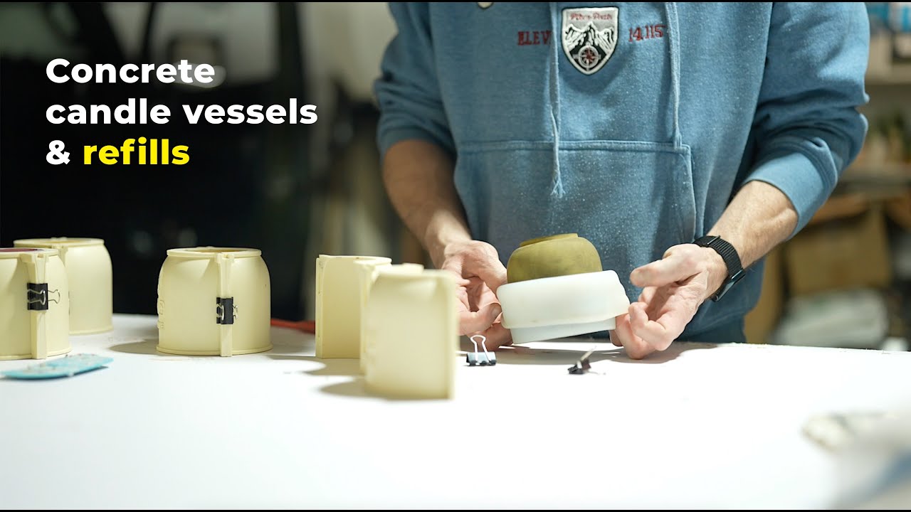 How We Make Concrete Candle Vessels & Refills: Pigments, Finishing Methods & Lessons Learned