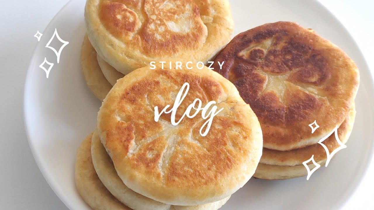 【vlog】Making Korean Pancakes at Home | Sweet Hotteok (호떡) and Savory Gamjajeon (감자전)