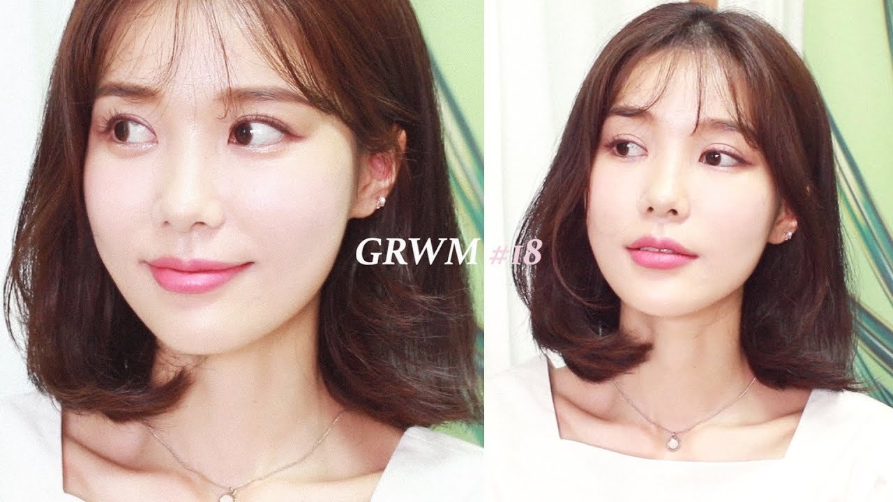 여리한 쿨톤느낌🌷 겟레디윗미 + 새로운 소식, 단발머리 손질법 GRWM #19