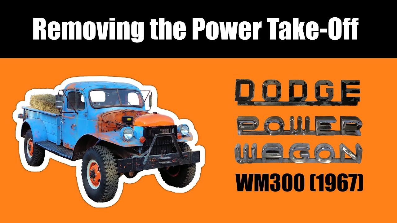 Removing the PTO - Restoring a Dodge Power Wagon