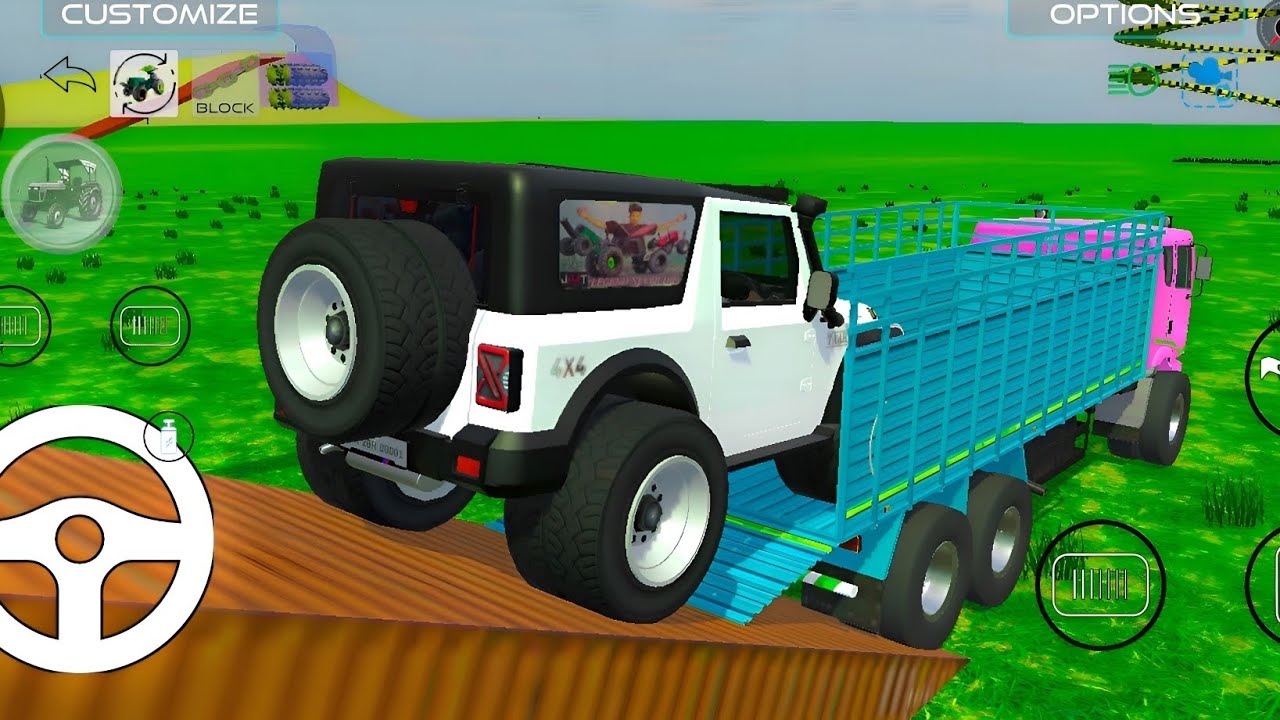 Drive Dumper and Unloading Stone From Dumper Truck in Game🔥#bolero #scorpio #thar #4x4 #gamingvideos