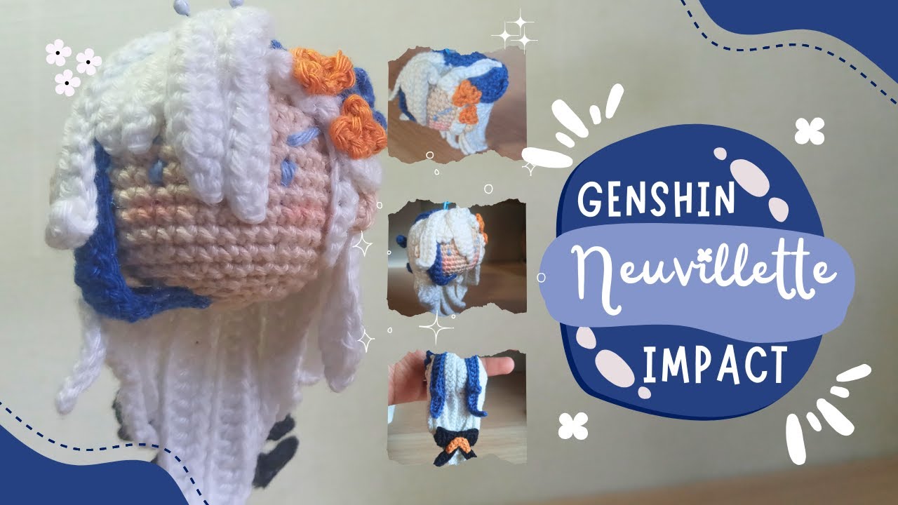 Neuvillette genshin crochet keychain genshin crochet