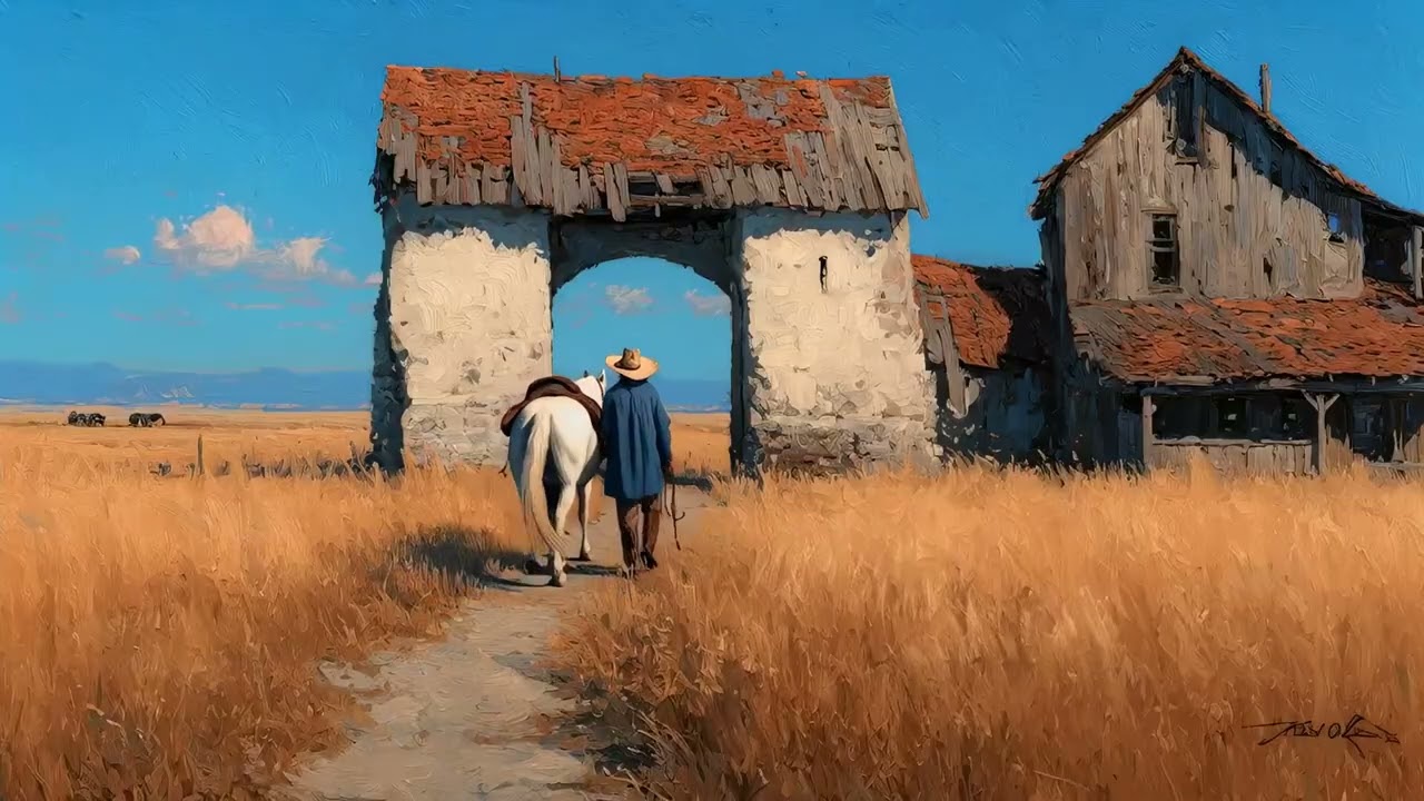 PEACEFUL COUNTRY MUSIC MIX – Acoustic Escape Through Golden Fields & Quiet Roads 🌾🎸