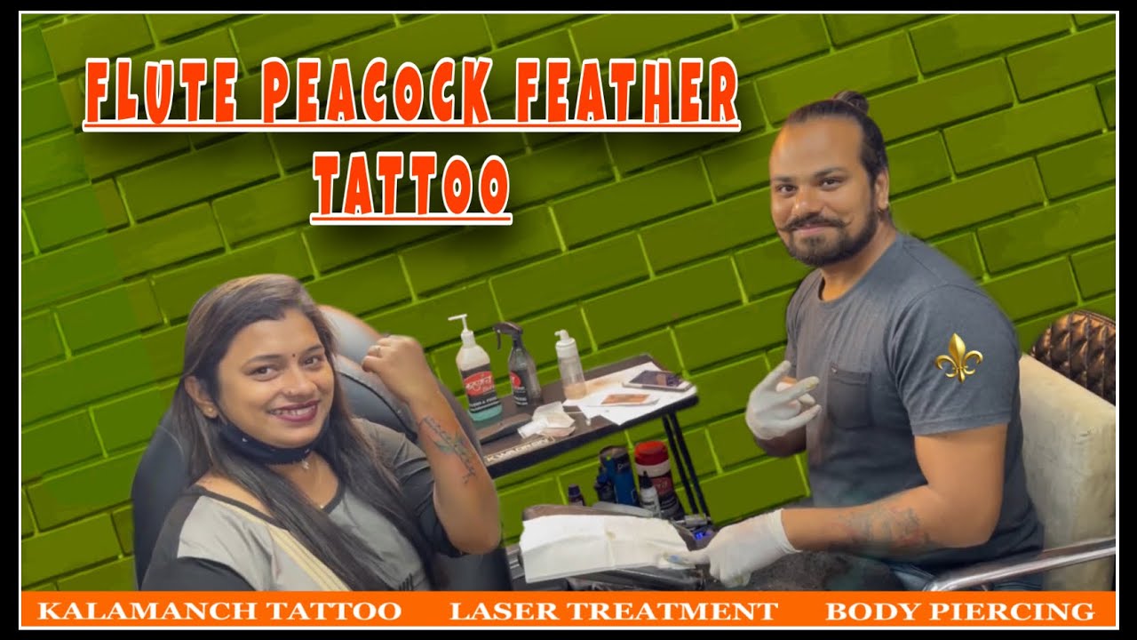 Peacock Feather Tattoos For Womens/Lovely Peacock Feather Tattoos For Girls/Feather Tattoos/SANDEEP