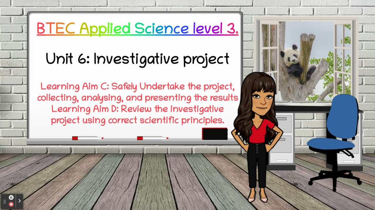 BTEC Applied Science Unit 6 Learning Aim C and D: BioTeach