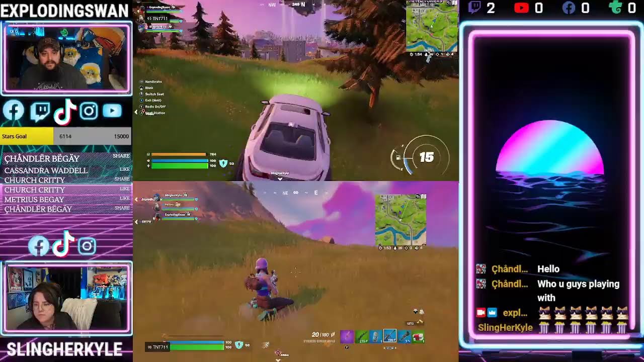 Fork Knife - No Building Allowed With SlingHerKyle - Fortnite - Dual Stream - Xbox Series X