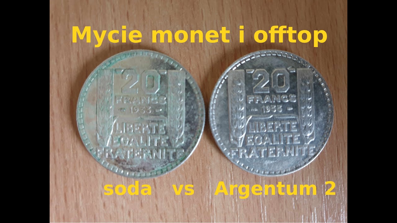 Mycie monet (soda oczyszczona vs argentum 2) + offtop