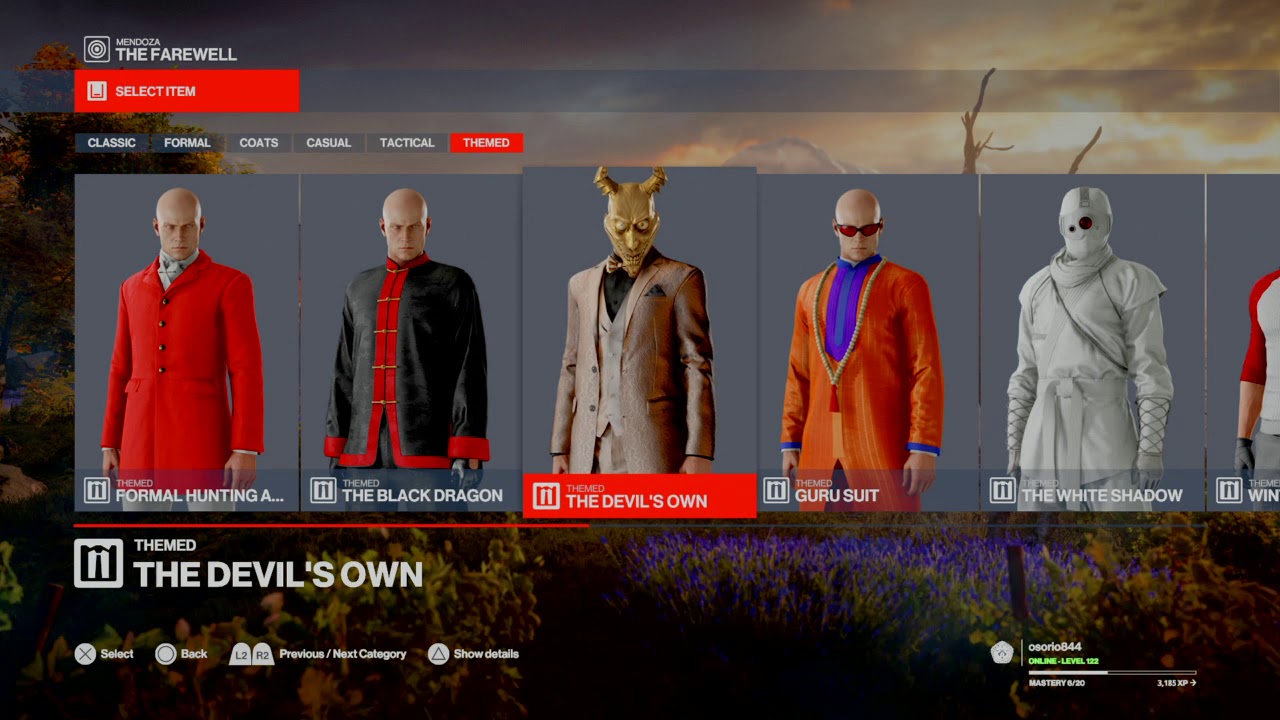 HITMAN 3 all my suits