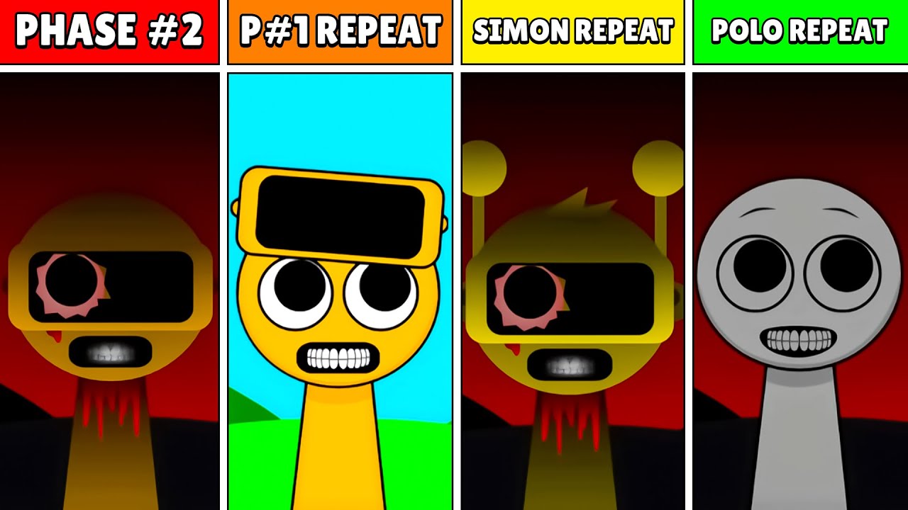 PHASE 1, SIMON & POLO But Everyone Sprunki REPEAT After PHASE 2 | New Mod 👾