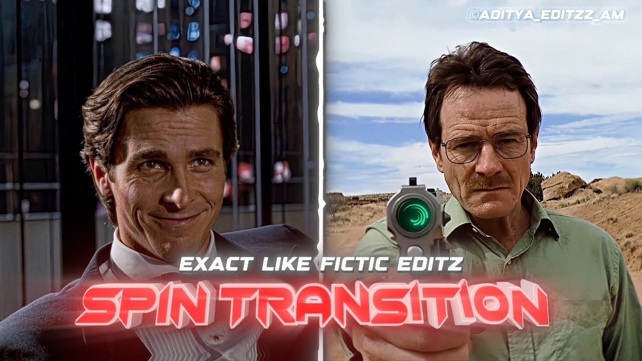 Exact AE Spin + Rotate Transition in Alight Motion | Fictic Editz Style (+Preset)