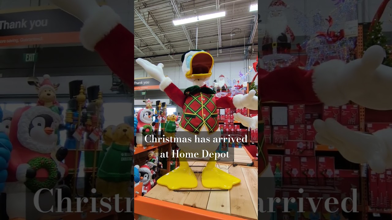 Have you seen beautiful big dolls at Home Depot? It's Mickey and Minnie!!