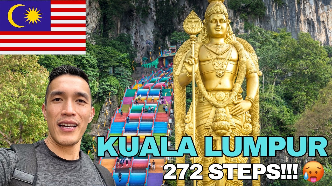 Climbing The Stairs To The Batu Caves 🇲🇾 Kuala Lumpur Malaysia Vlog