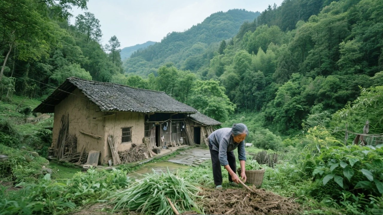 探访大山深处独户人家，方圆5公里无村无邻，森林环抱犹如桃源仙境！【乡村阿泰】