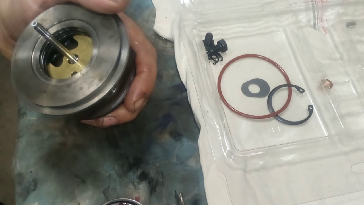 сборка турбины 4д56 замена вала