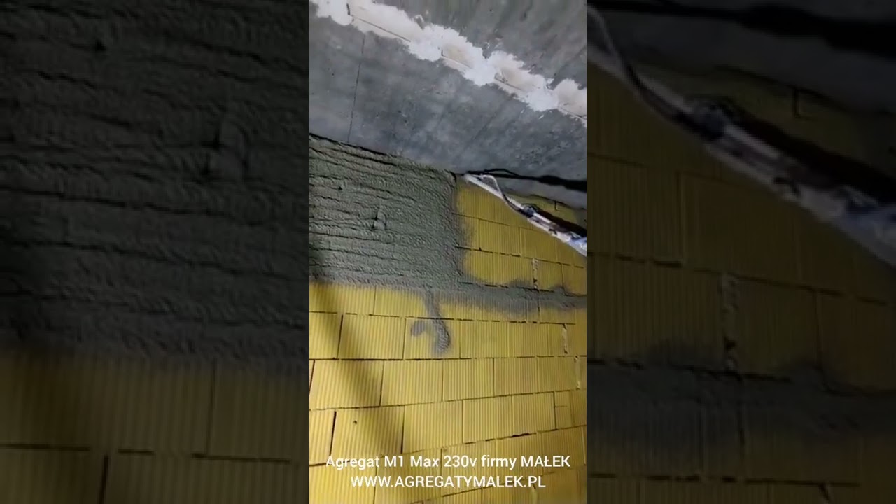 Tynk cementowo wapienny Agregatem M-1 MAX 230v firmy MAŁEK www.agregatymalek.pl