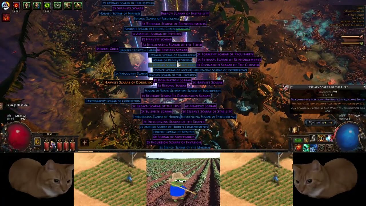 1 Hour of Farming Strongbox - Ambush Scarab of Containment ~20D Profit