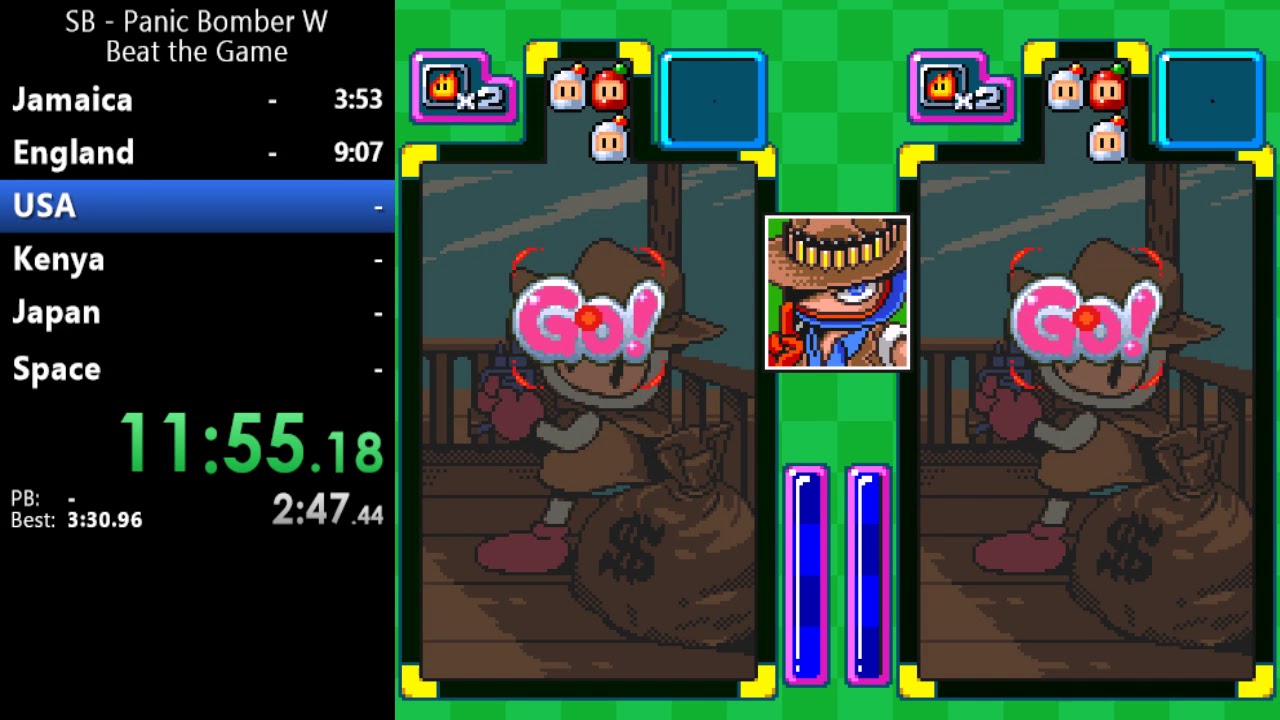 Super Bomberman: Panic Bomber W - Beat the Game - 24:15.31 (Former World Record)