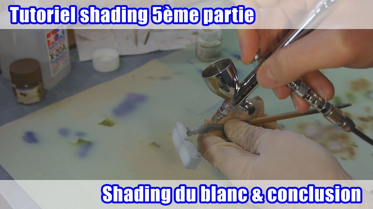 Tutoriel shading à l'aérographe 5ème partie : shading du blanc & comparatif final